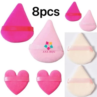 Kit 8/16/24 unidades Esponja Triangular Para Pó De Veludo Maquiagem-inlis ana