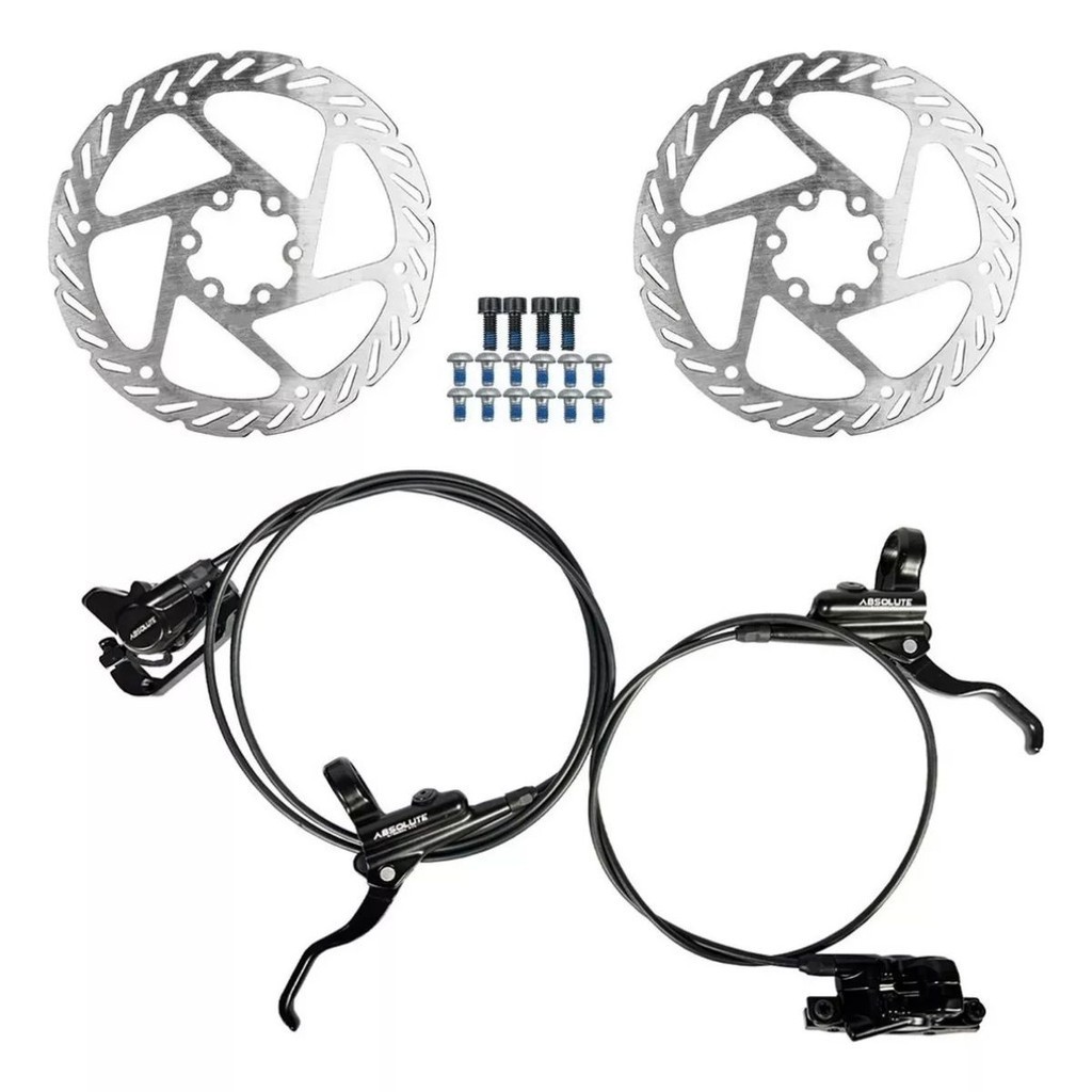 Freio Disco Hidraulico Absolute M220 C/ Rotor Completo 160mm | Shopee ...
