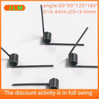 (JLMQ6) Mola De Torção Em V De Aço Espiral Diâmetro Do Fio 0,4mm OD3mm/4mm/5mm/6mm