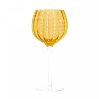 Taça para Vinho de Vidro Orquídea Âmbar 450ml Wolff