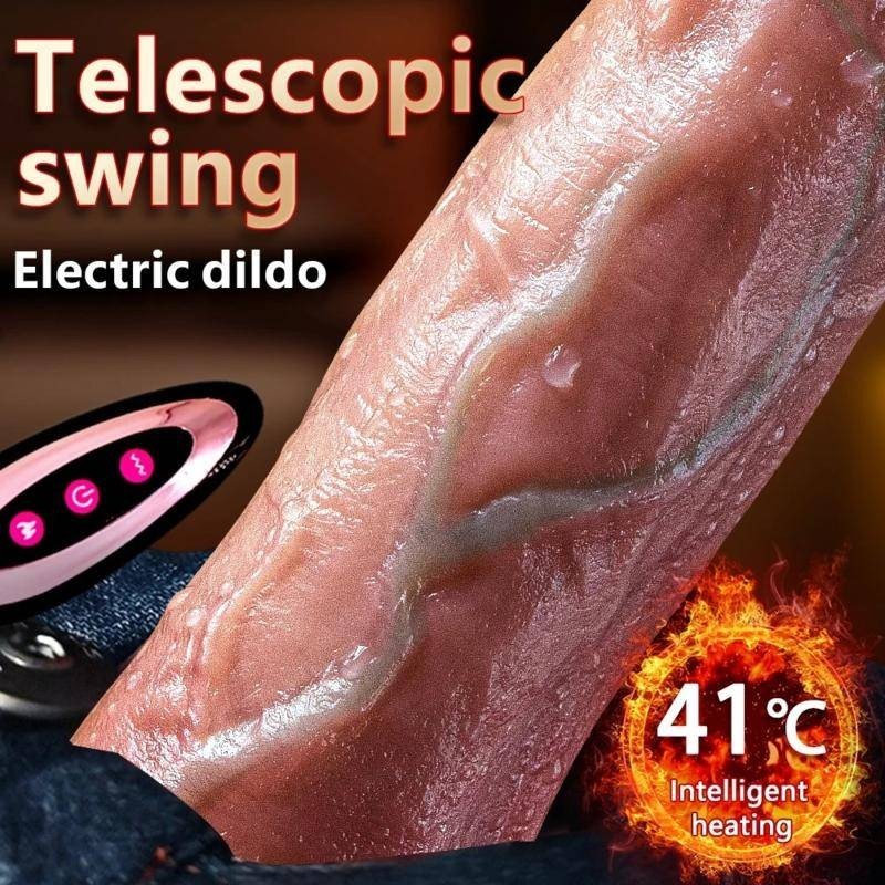 Vibrador de Dildo Grande, Vibrador de Dildo de Silicone de Controle Remoto Brinquedo Feminino