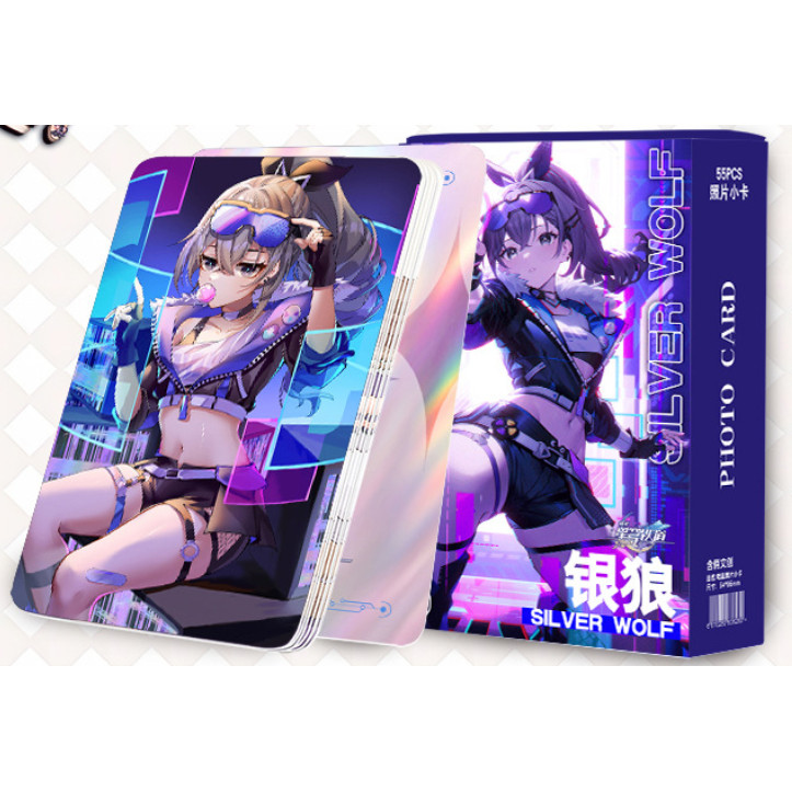 50-92pcs Honkai Star Rail Sunday Holograma Laser Lomo Cards Jogo