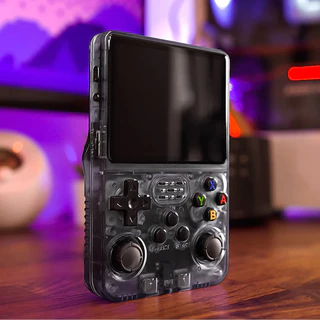 Console De Videogame Retrô R36S Sistema Linux Tela IPS De 3.5 Polegadas Bateria Embutida De 3000mAh Jogos Pré-Instalados
