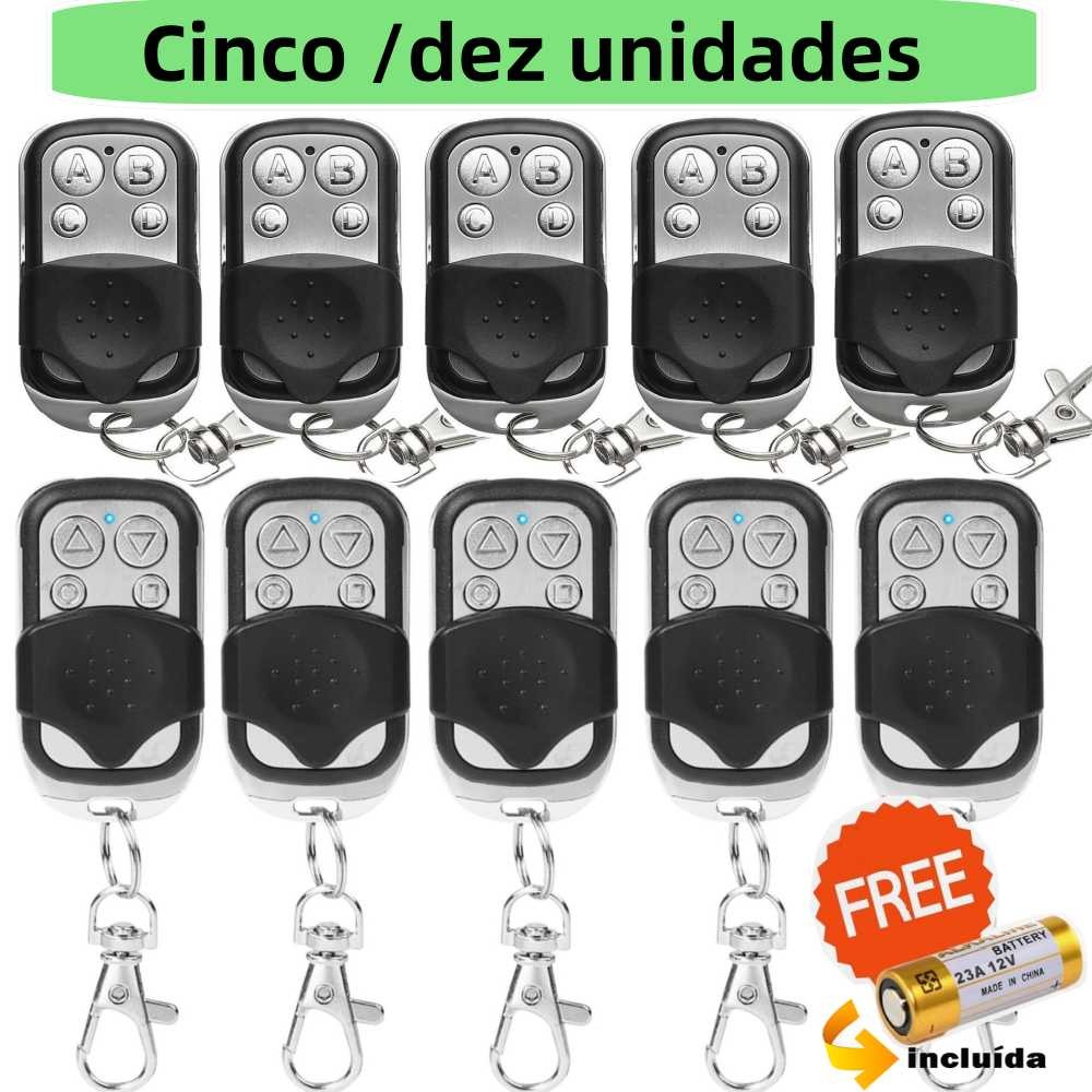 5/10pcs Controle Remoto 433 MHz para Controle de Porta Controle ...