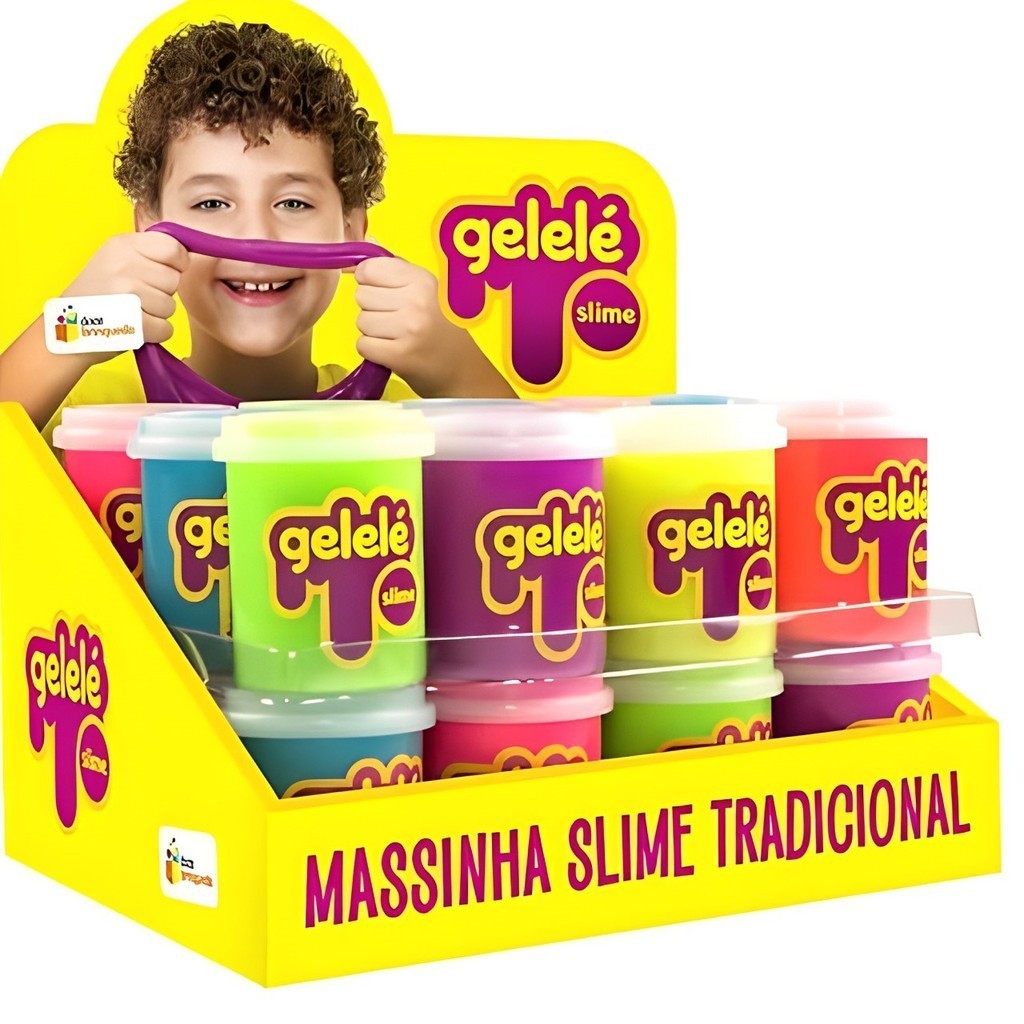 GELELE KIT 2 UND TRADICIONAL SLIME POTE 152G | Shopee Brasil