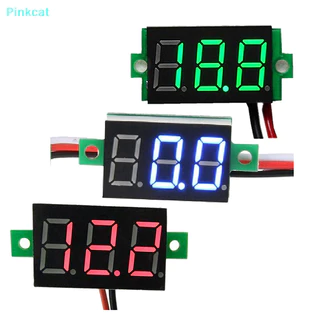 Pinkcat Mini 0.36 Inch DC4.5V-30V Digital Vermelho Verde Azul Painel LED De Tensão Medidor De Voltagem De Motocicleta MY