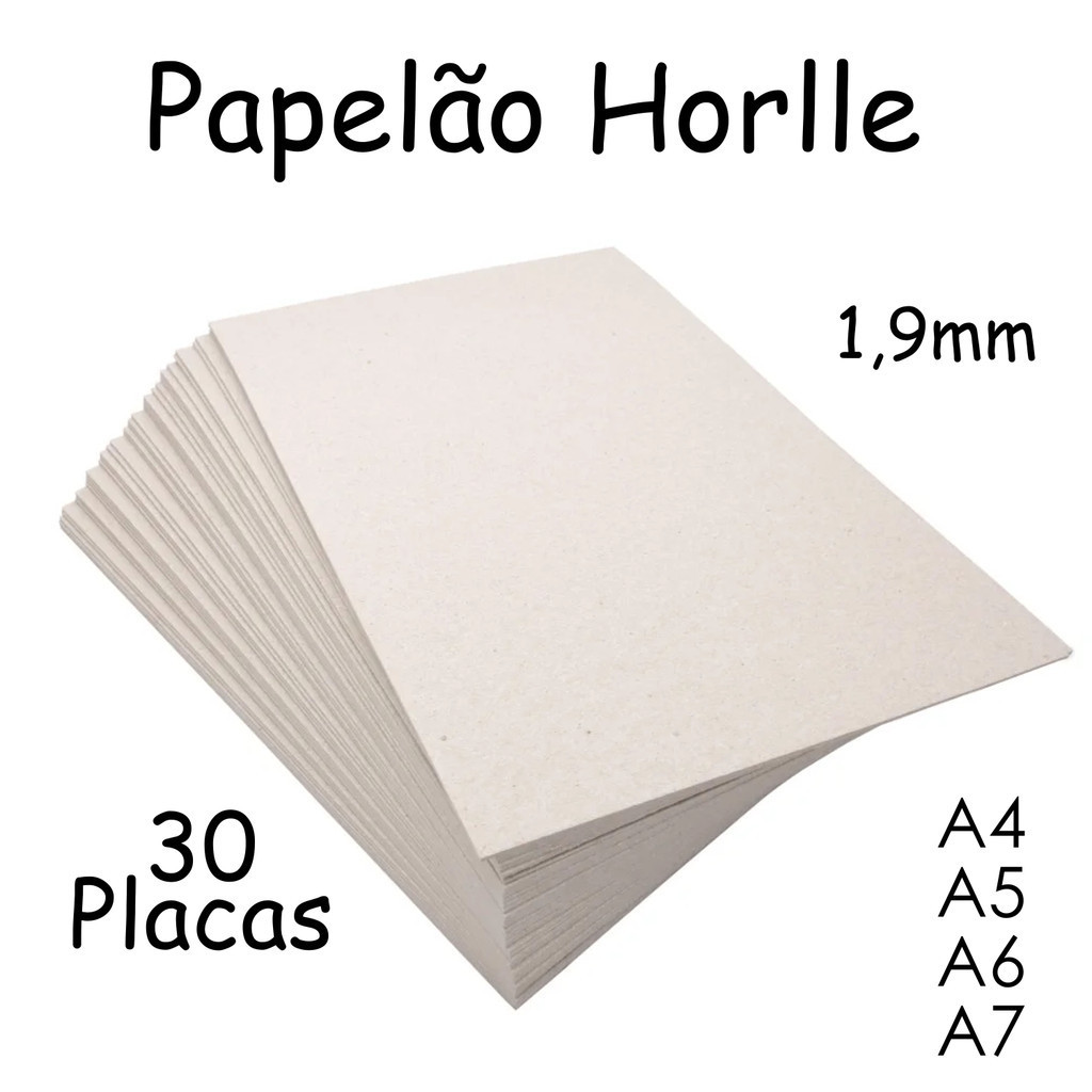 30 Placas Papel Paraná Horlle 1.9mm