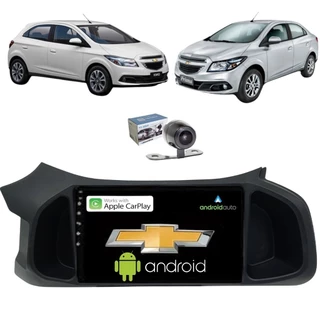 Central Multimídia Chevrolet Onix Prisma 2012 2019 Android 12 Carplay Sem fio Tela Touch GPS WIFI