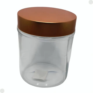 Pote De Vidro Com Tampa Inox Rose Gold 700ML 0175/2 - Yoss