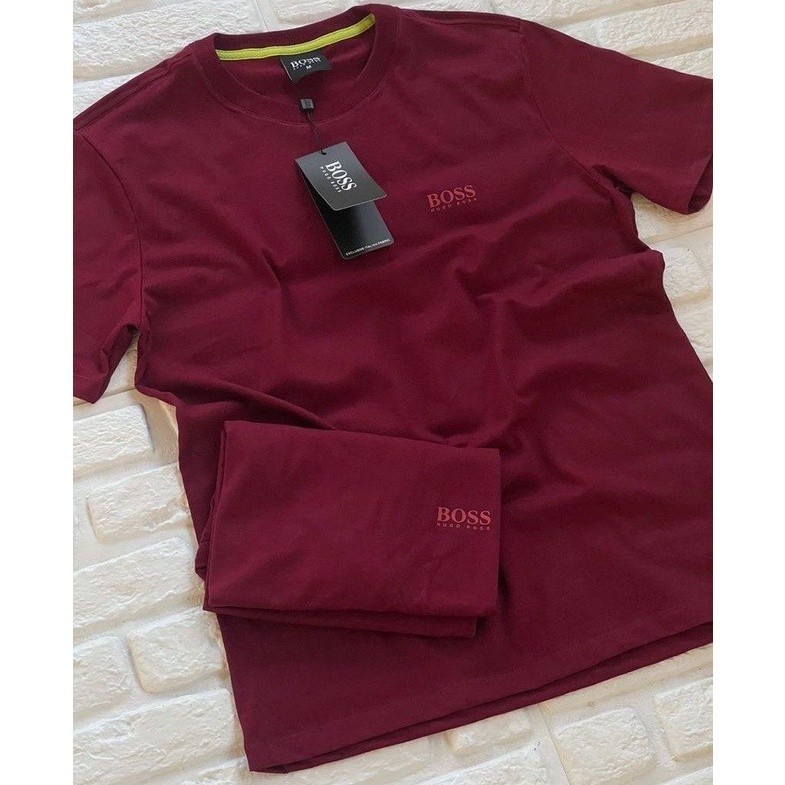 Camiseta Masculina Basica 40.1, Malha Peruana, Camisa BOSS