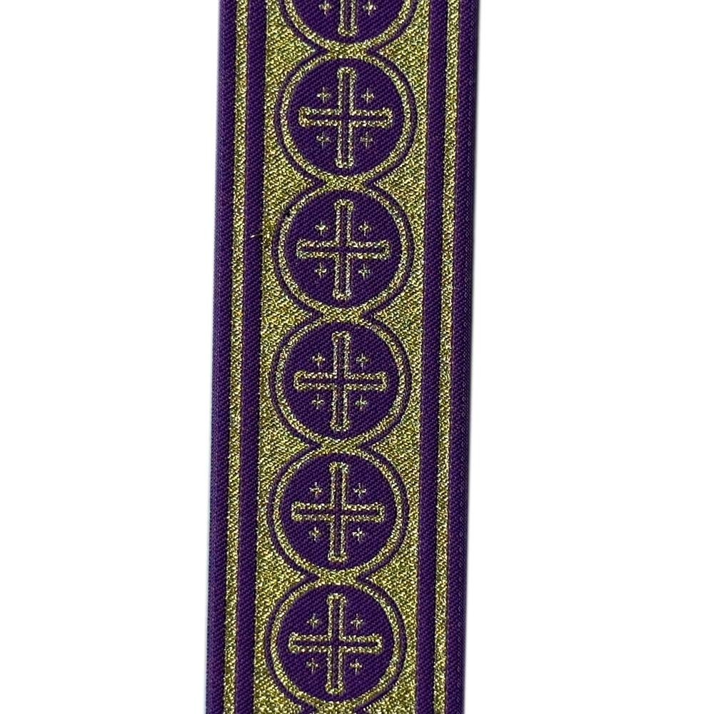 Fita Galão Litúrgico 1 m x 5,0 cm larg des 97138 - Roxo