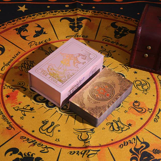 Baralho de Tarô Tarô dourado Rosa Tarô dourado Tarô colorido Tarô plástico PET Tarô impermeável