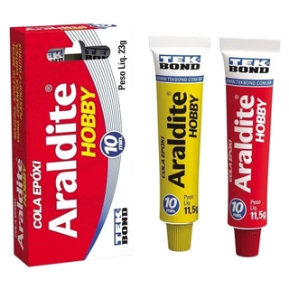 Cola Tekbond Araldite Hobby 10 Minutos - Embalagem com 6 Unidades 23g em Oferta na Shopee