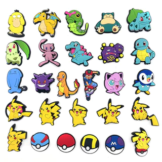 1PCS Cartoon Cute " Monstro De Bolso " Crocs Jibbitz Shoe Charms Sandals Acessórios De Pulseira Para Crianças Presentes De Aniversário