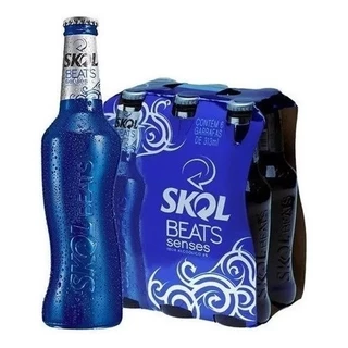 Cerveja Skol Beats Senses Long Neck 269ml Pack C/6 Unidades