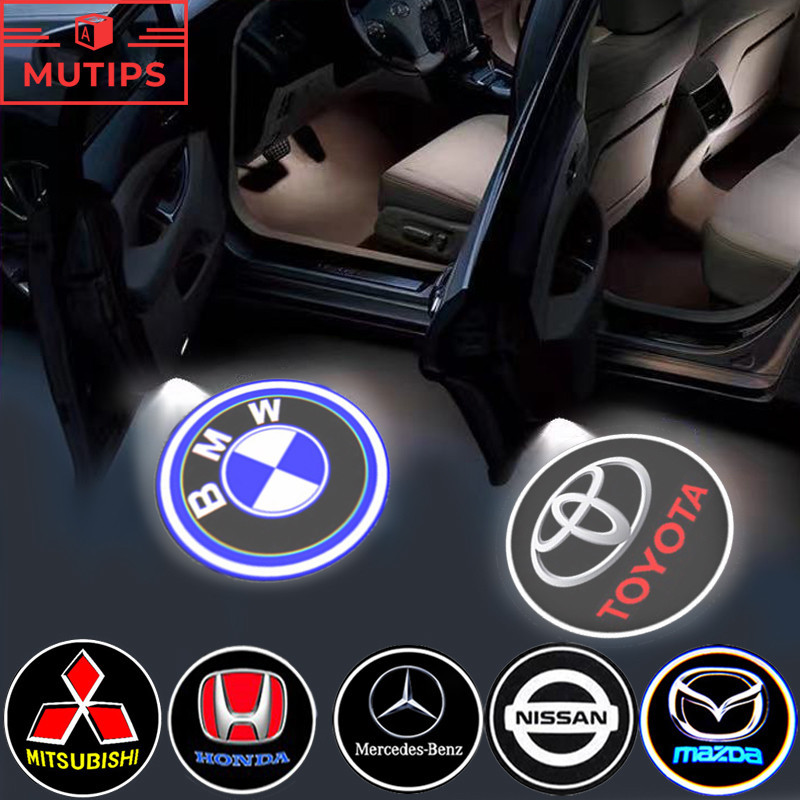 Luz Do Carro universal Led Bem-Vindo Projetor Luzes De Porta Decorativo ...