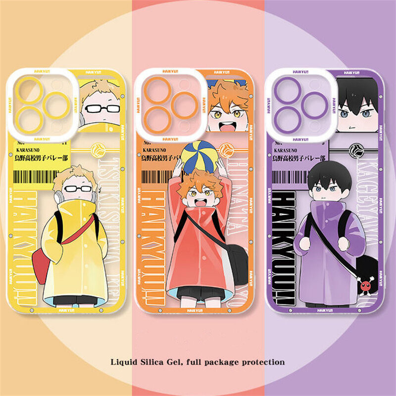 Moda Japonesa Anime Cartoon Haikyuu Shoyo Hinata Tobio Kageyama Estojo Para Samsung Galaxy S24 S21 S22 S23 S30 Plus Ultra S23 FE Nota 20 Capa Fofa À Prova De Choque