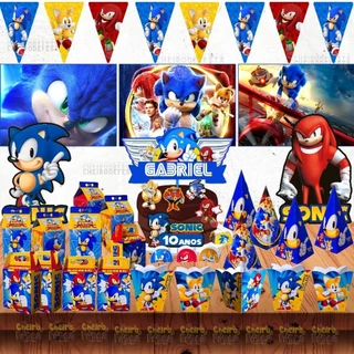 Kit Festa Decoração Bolinho - Sonic Filme (G)
