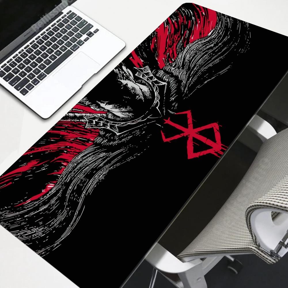 Acessórios para jogos Varmilo Teclado Computador Mousepad CS GO LOL Mouse Pad Berserk Guts Anime Dywan Gamer 900X400m XXL Desk Mat (a) é uma pequena cidade na parte sul da cidade.