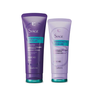 Kit Hidratação Micelar Shampoo 250mL e Condicionador 200mL Siage Eudora