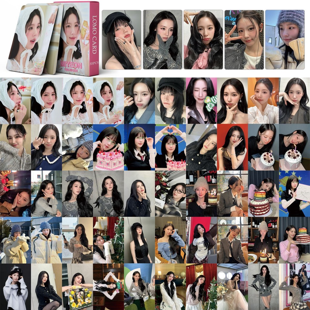 55 Unidades (G) I-DLE DOL Lomo Cards neverland Klaxon SWAY 2o