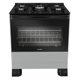 Fogão Mueller 5 Bocas Titanio Bivolt Mesa De Vidro e Tripla Chama MFV5BF em Oferta na Shopee