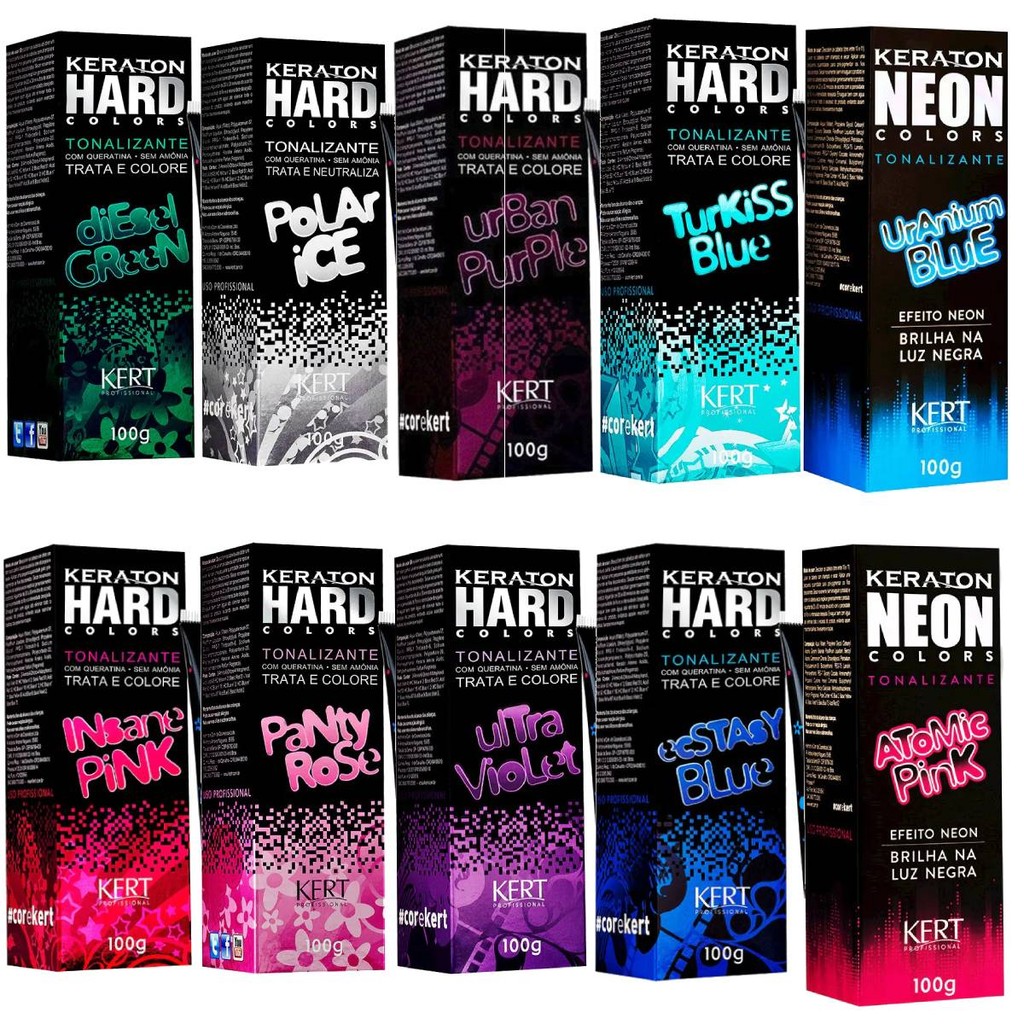 Keraton Hard e Neon Colors Kert - Escolhe A Sua Cor | Shopee Brasil