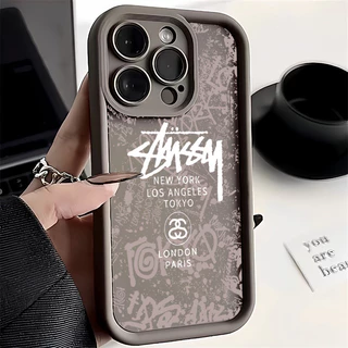 Capa De Grafite Fosco À Prova De Choque Para Samsung Galaxy S21 S22 S23 Ultra Plus S23 FE S24 S20 S21 Fashion Cool Stussy