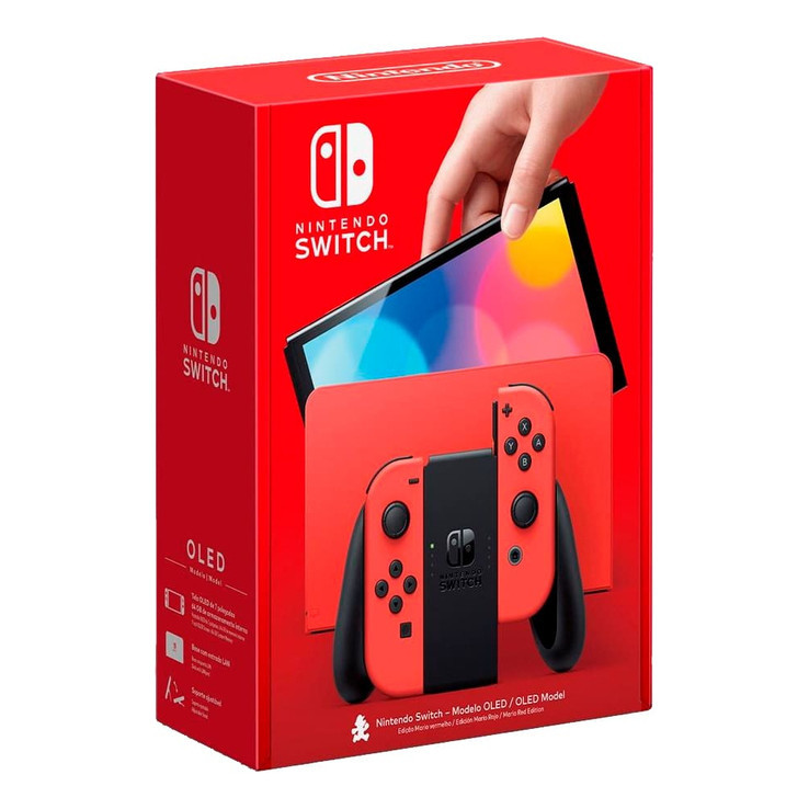 Nintendo Switch Oled 64gb Red Mario Edição Especial