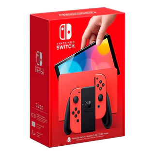 Nintendo Switch Oled 64gb Red Mario Edição Especial