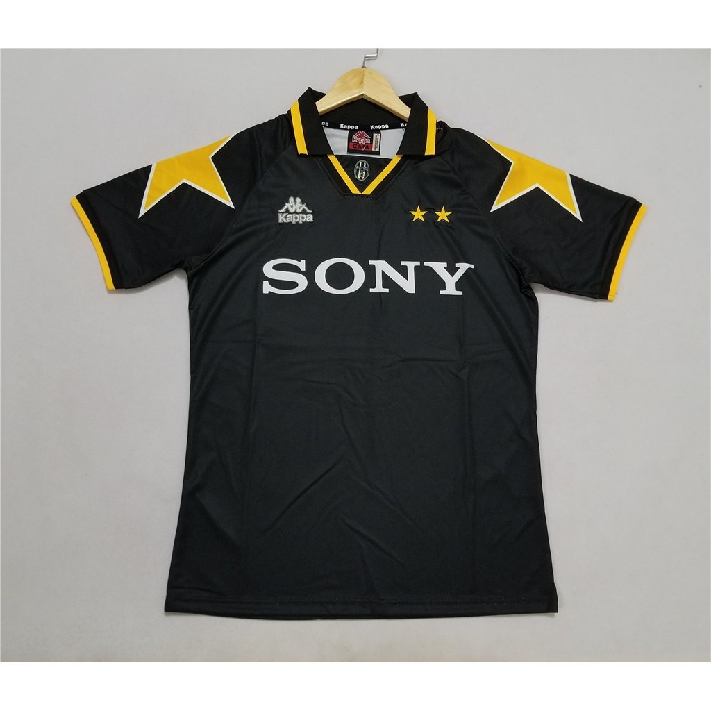 95-97 Longe Preto Retro Futebol Jersey FCJ C6XP