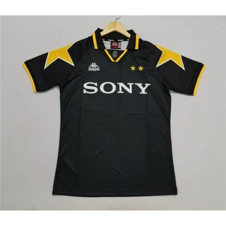 95-97 Longe Preto Retro Futebol Jersey FCJ C6XP