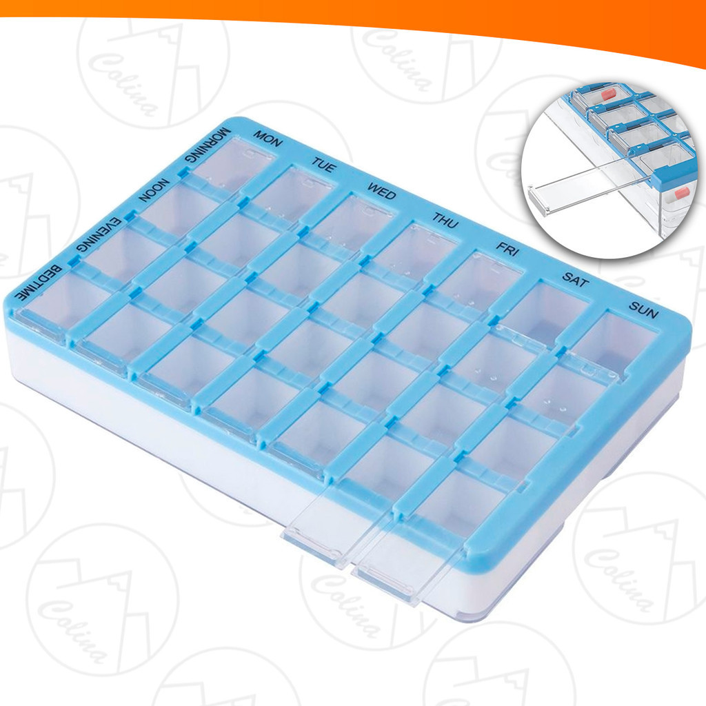 Porta Comprimidos Organizador Caixa Medicamentos Mensal