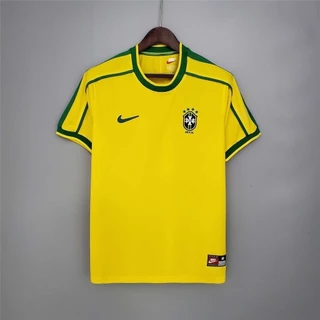 Camisa De Futebol Tailandesa Versão 1998 1 : 1 Brasil House Retro Camisas XUC8