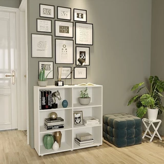 Estante para Livros Multiuso 6 Nichos 85,5cmx90cm Geórgia