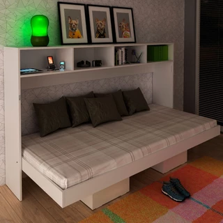 Cama de Solteiro Articulável 6 Prateleiras