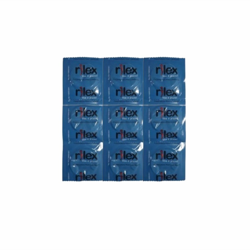Kit 12 Presevativos Camisinha Rilex Tradicional Lubrificado