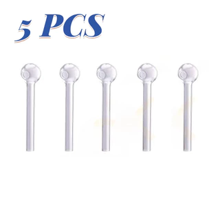 10/5 PCS Glass Straws Party Com Design 4 Inch Transparent Crystal Clear : O Acompanhamento Perfeito Para Bebidas De Verão Refrigeradas