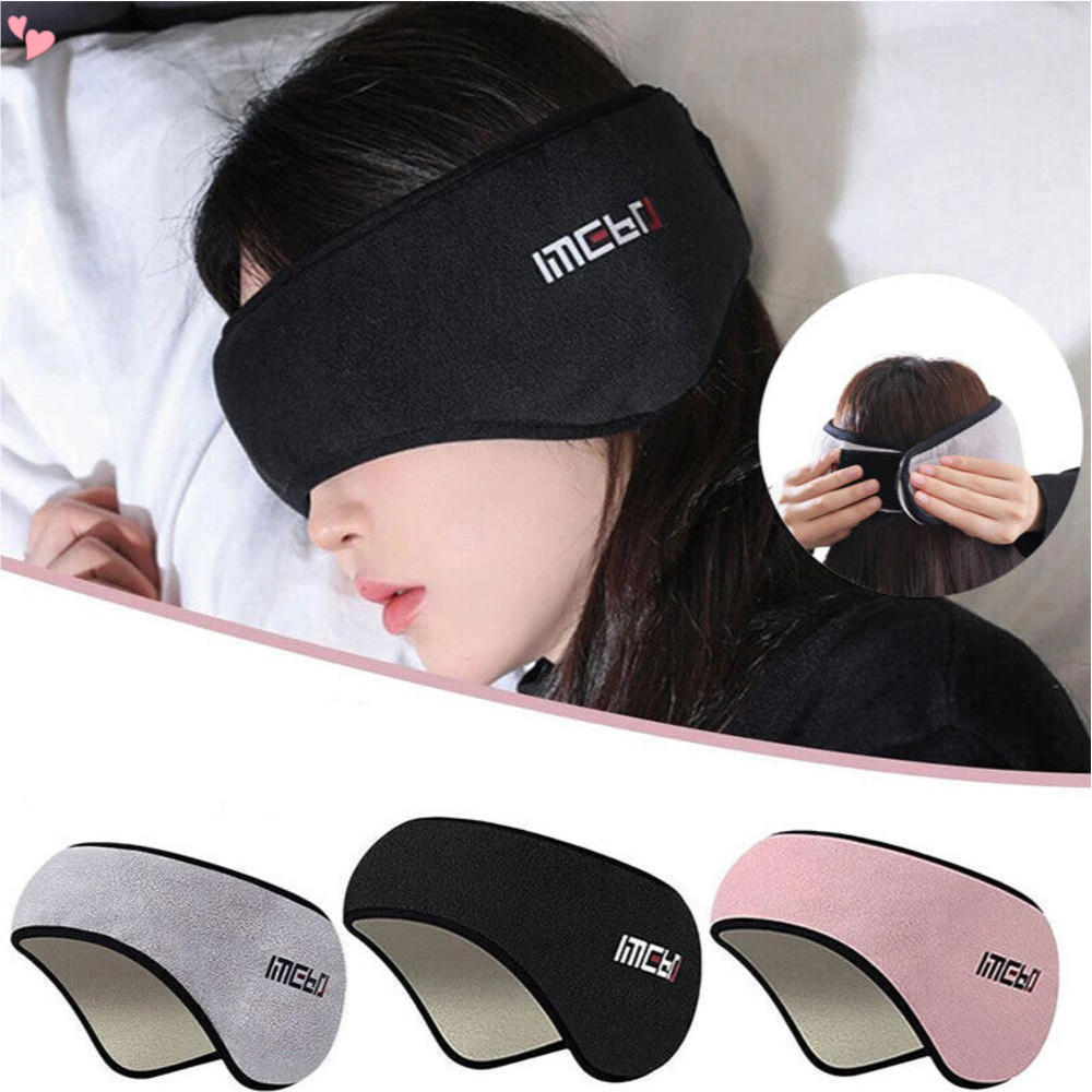 Máscara Para Dormir , Com Cabeças Ajustáveis , Earmuffs Aquecedores De Orelha Homens E Mulheres 2 Em 1 Os Olhos , Confortável & Soft Eye Cover for Side Sleepers