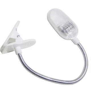 Mini Luminária Flexível Para Leitura Led Grampo Clip Mesa Livro