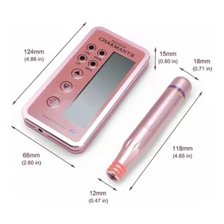 Dermógrafo Charmant 2 Premium Digital Micropigmentação Rose Tatuagem Bivolt Easy Click