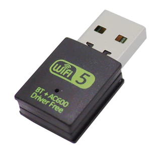 Adaptador Usb 2x1 Dual Band Wifi 2.4/5g e Bluetooth Wireless Pc Note