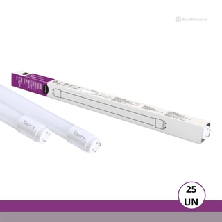 Kit 25 Lâmpada Led Tubular 10W 4000K Branco Neutro