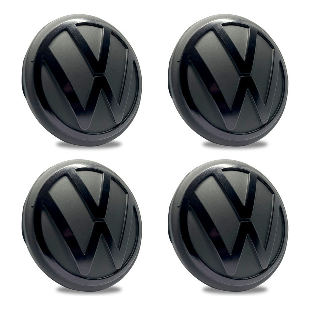 Jogo Calota Centro Roda Polo Tcross Nivus Virtus 56mm Black