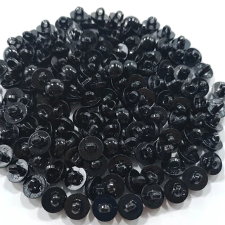 Botão de costura pezinho preto 11.5mm 100un artesanato