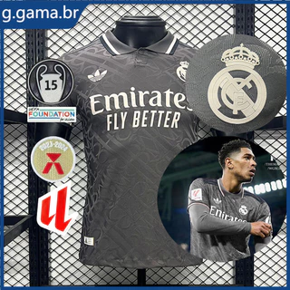 2024-25 Camisa do Real Madrid III Player Verson de Futebol Versão do Jogador Camisa