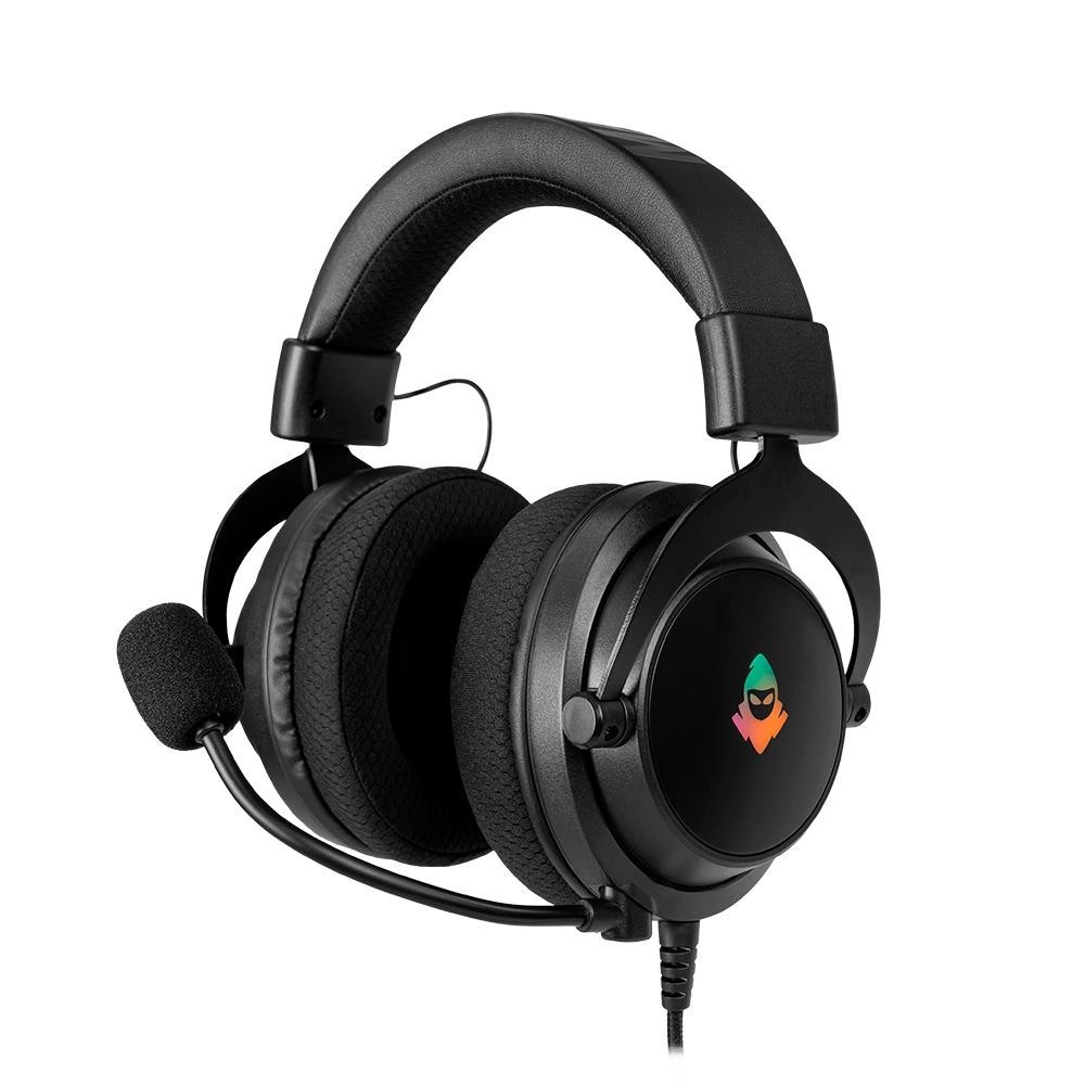 Headset Gamer Mancer Aura, RGB, Drivers 50mm, Preto, MCR-AUR-RGB01