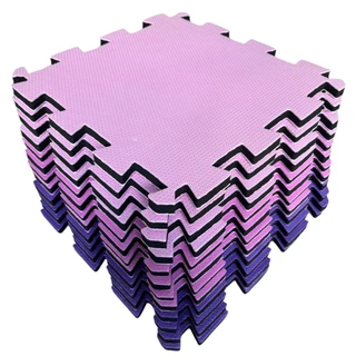 Kit 16 Tatames Eva 50x50 20mm Tons de Rosa Economico