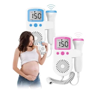 Monitor de Frequência Cardíaca Fetal para Fetos e Bebês Uso Doméstico Display de Gravidez Detector de Som