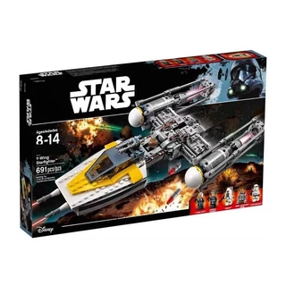 Novo Produto Compatível Lego Star Wars Y-Wing Attack Starfighter 75172 Boy Assembled Building Block Toy